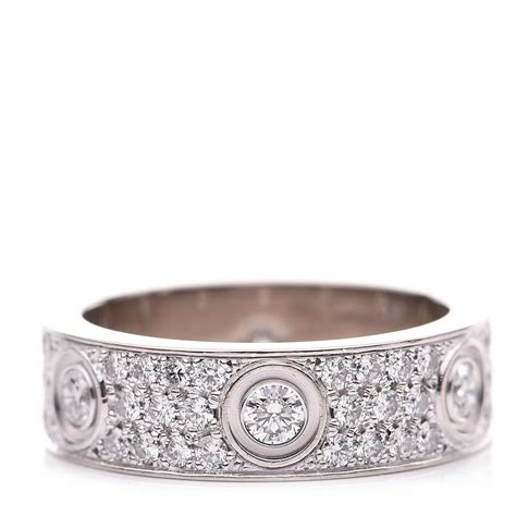 cartier ring white gold|cartier ring marked 750.